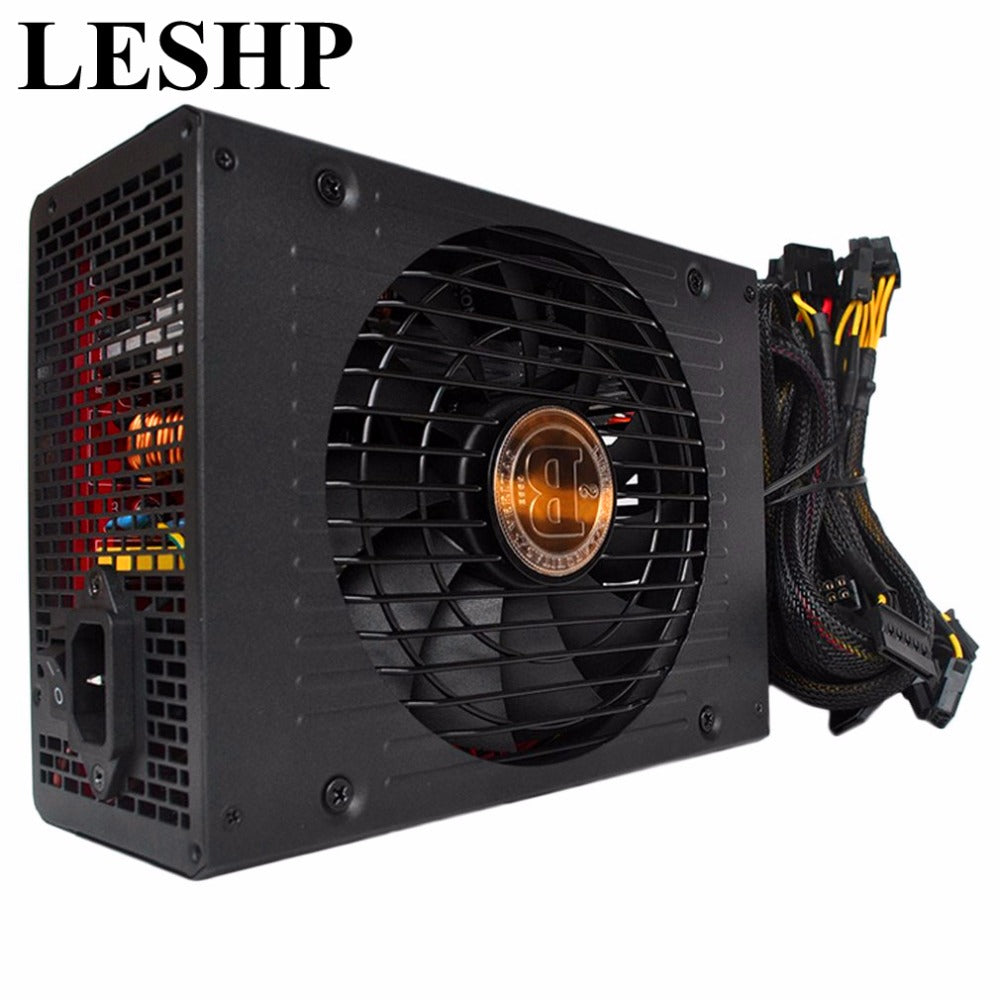 LESHP Mining case power supply 1800W 12V suitable for miner R9 380/390 RX 470/480 RX 570/580 6 GPU CA With Low Noise Cooling Fan