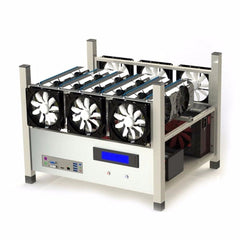 Compatible 6 GPU Open Air Mining Case Computer ETH Miner Frame Rig With 6 Fans